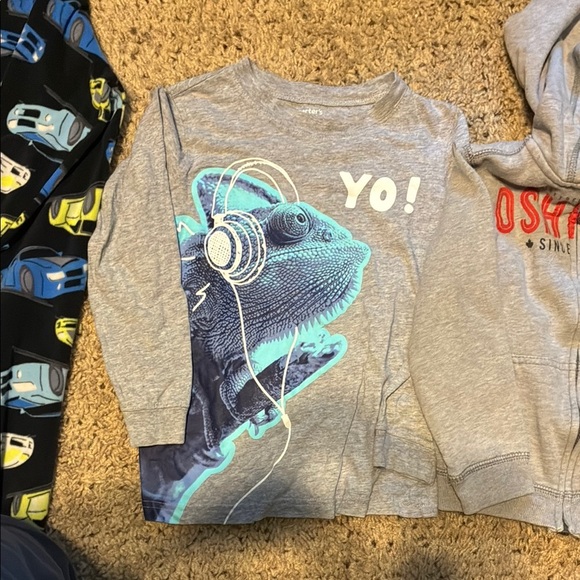 Assorted Blue and Gray Pajama Sleepers, Sweaters and Shirts - Picture 12 of 13